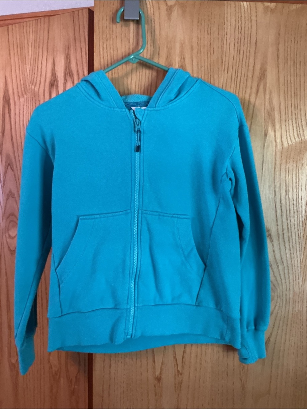 Athleta Kids Teal Zip-Up Hoodie